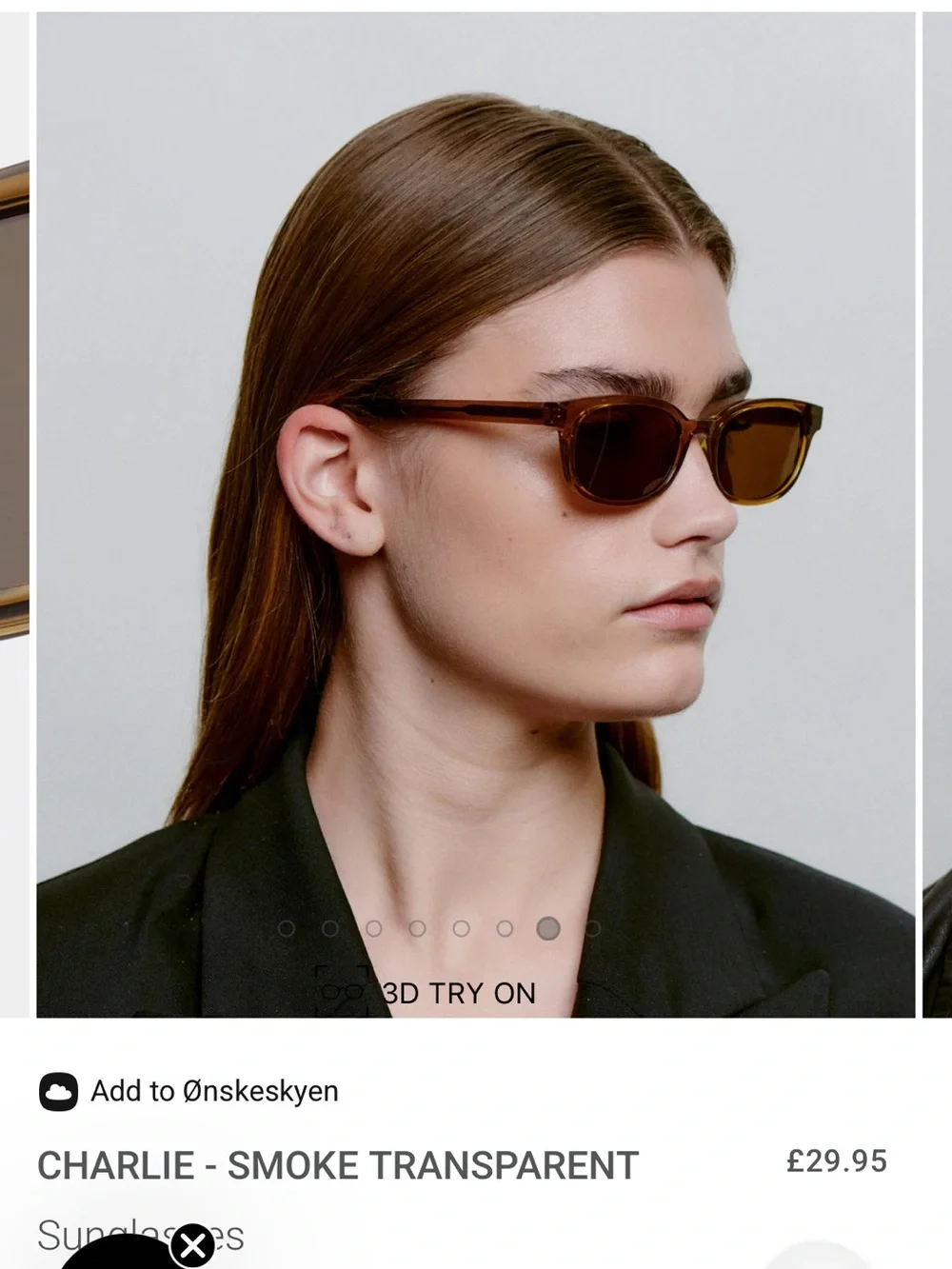 A.KJAERBEDE Sunglasses CHARLIE - SMOKE TRANSPARENT - Picture 6 of 8